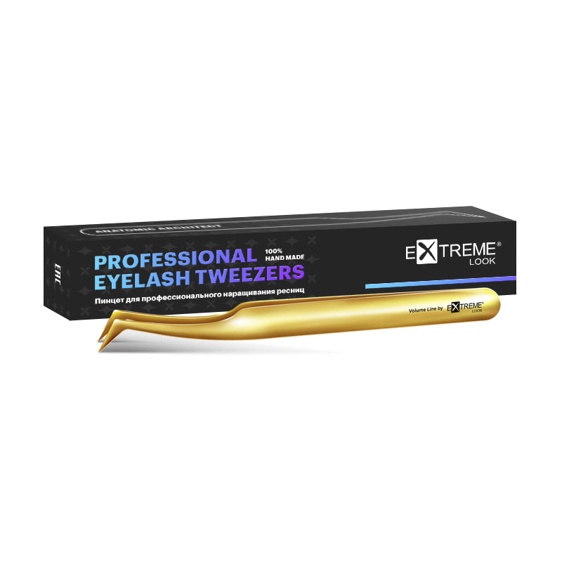 Pinzetta extension ciglia Extreme Look - "Gold Delicious" / Tipo L