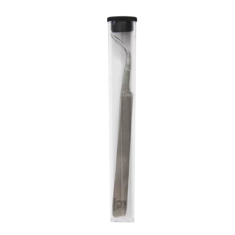 Barbara Professional Eyelash Extension Tweezers - "Curved Tip"
