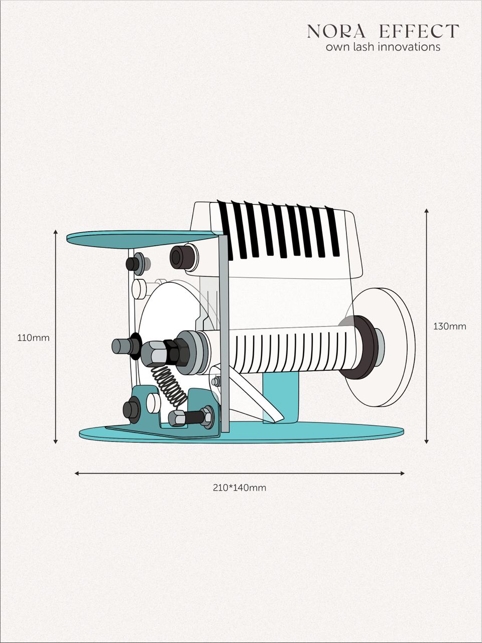 LashCar Aqua - Eyelash Fanning Machine