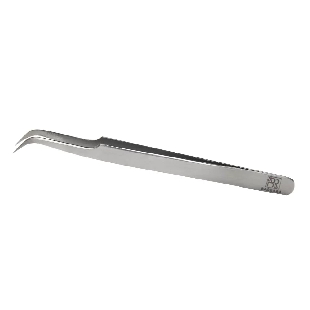 Barbara Professional Eyelash Extension Tweezers - "Curved Tip"