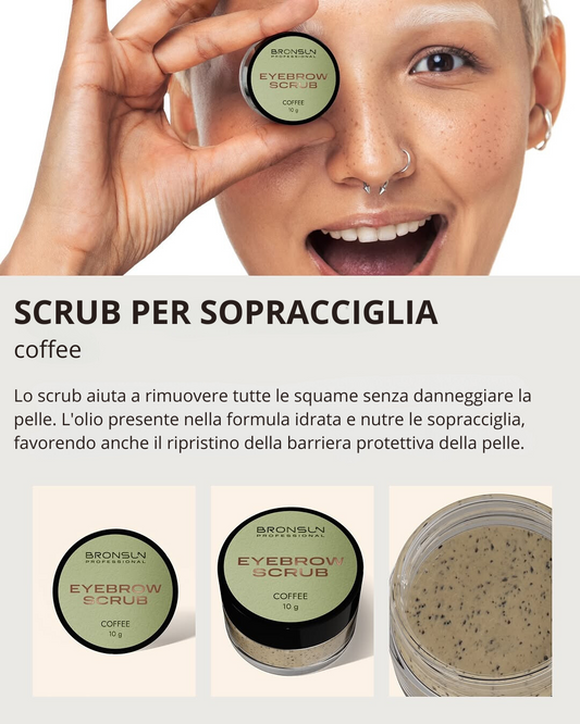 BRONSUN Eyebrow Coffee Scrub, 10 g