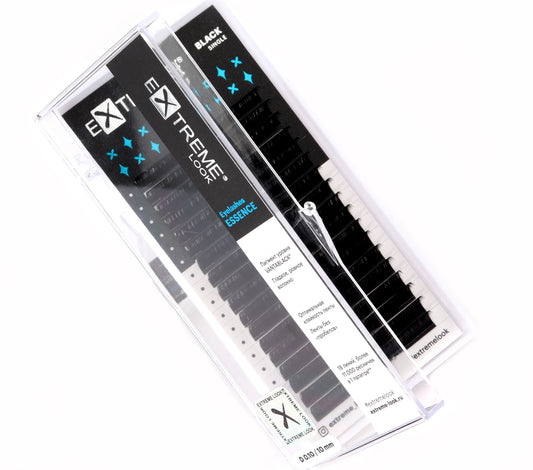 Black Eyelash Extensions Extreme Look - 18 Lines