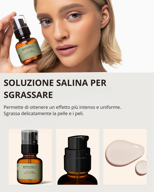 Saline Solution for Degreasing Eyebrows and Eyelashes BRONSUN, 50 ml