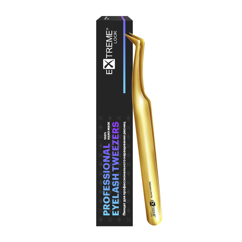 Pinzetta extension ciglia Extreme Look - "Gold Delicious" / Tipo L