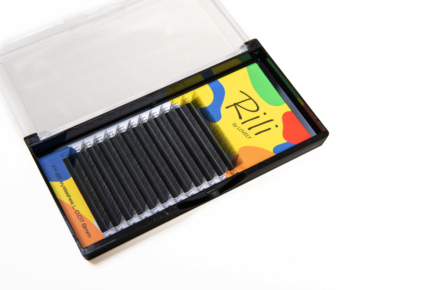 Extension ciglia nere Rili "Y-2D" - 12 linee (ventagli pronti)