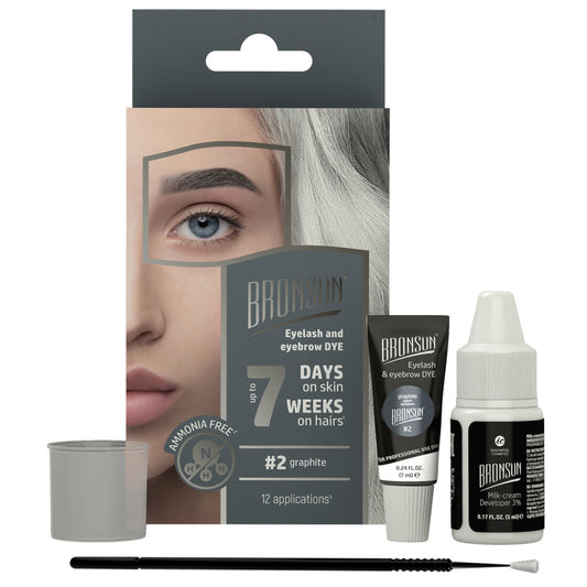 Kit BRONSUN per Tinta Ciglia e Sopracciglia a Casa