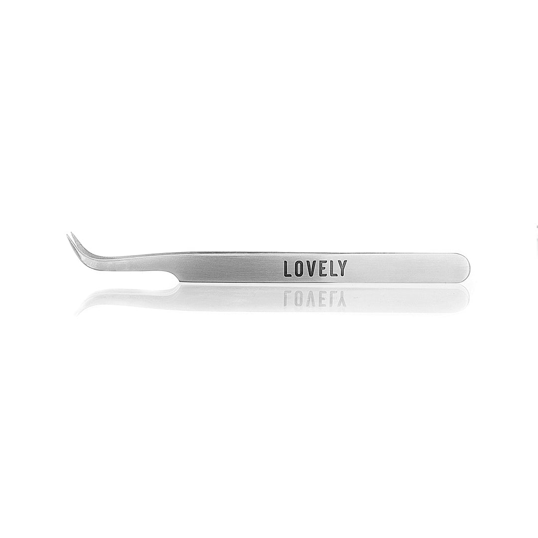 Pinzetta extension ciglia Lovely - Punta Curva "Soft" (EU)