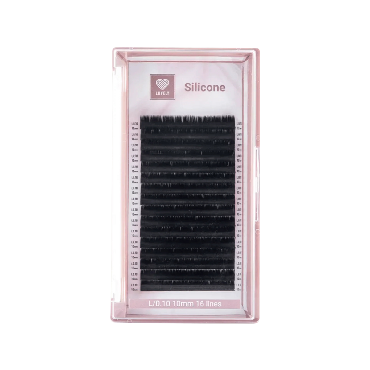 Extension ciglia nere Lovely "Silicone" - 16 linee