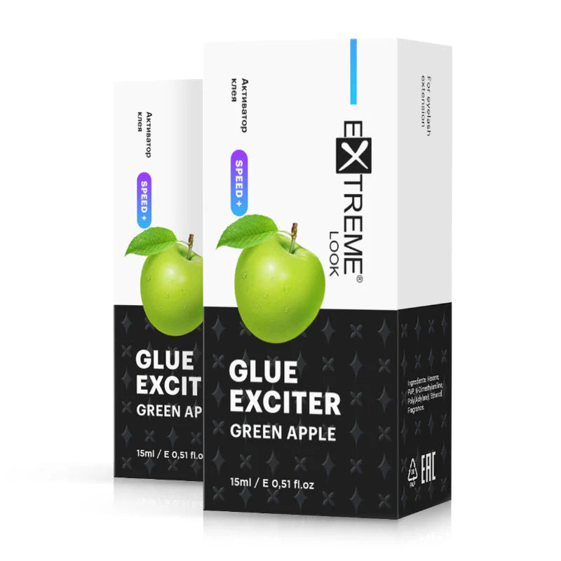 Confezione acceleratore colla extension ciglia Apple Exciter Extreme Look