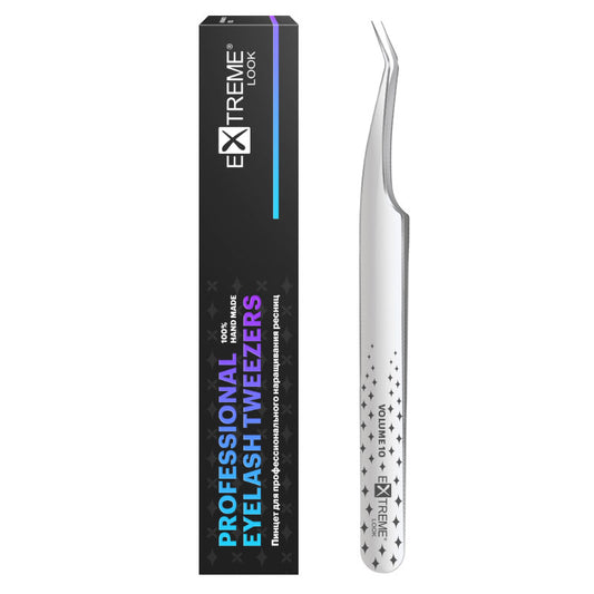 Pinzetta extension ciglia Extreme Look - "Volume 10" / Punta Angolare