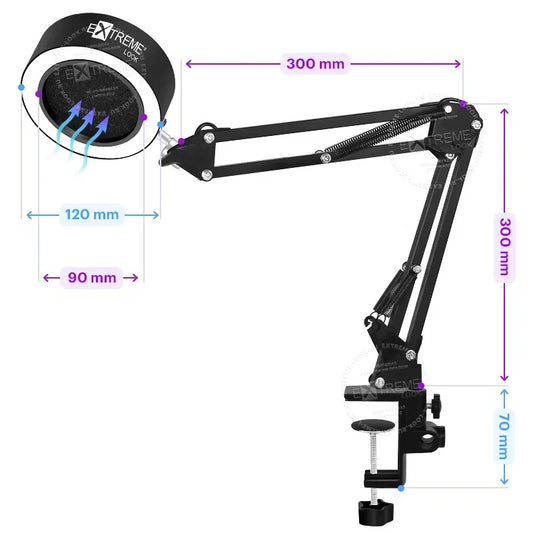 Smoke Extractor Fan - Anti-Allergy With "Stream" Lighting