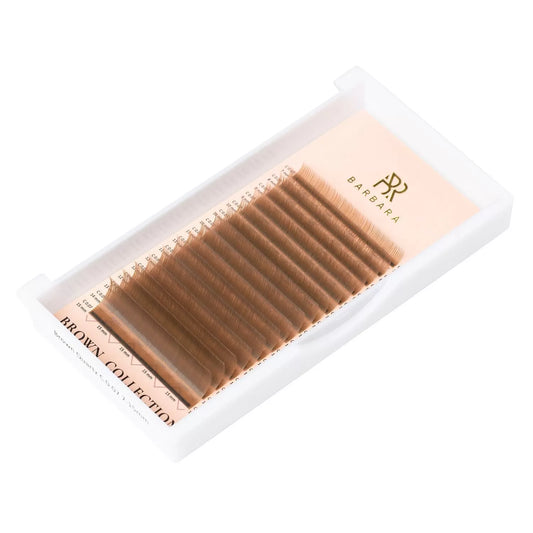 Extension ciglia marroni Barbara "Quartz" 16 linee MIX