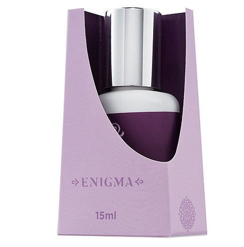 Vista laterale dettagliata del tubetto bianco e viola da 15ml di Gel Remover Enigma Original per la rimozione di extension ciglia.