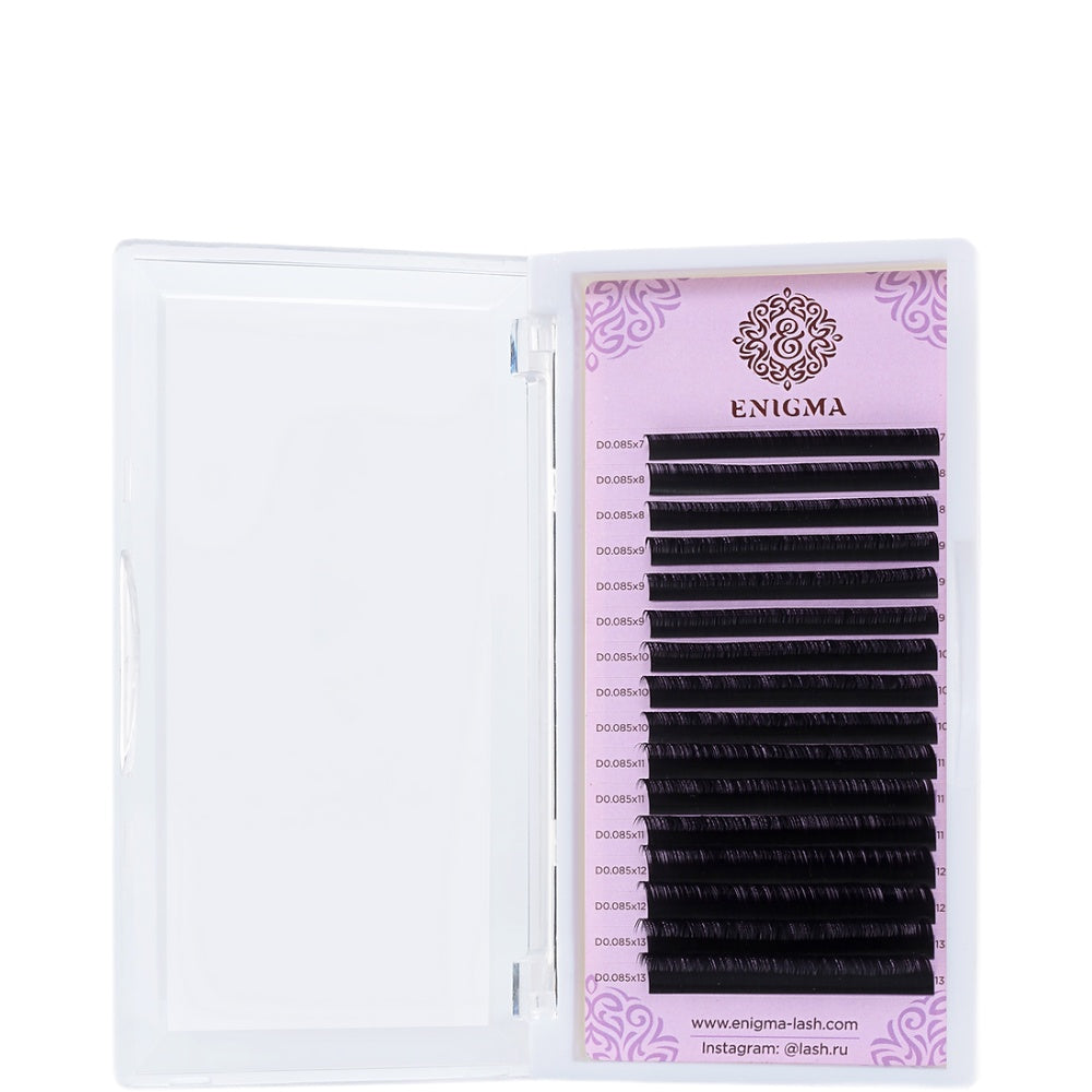 Extension ciglia nere Enigma - 16 linee MIX