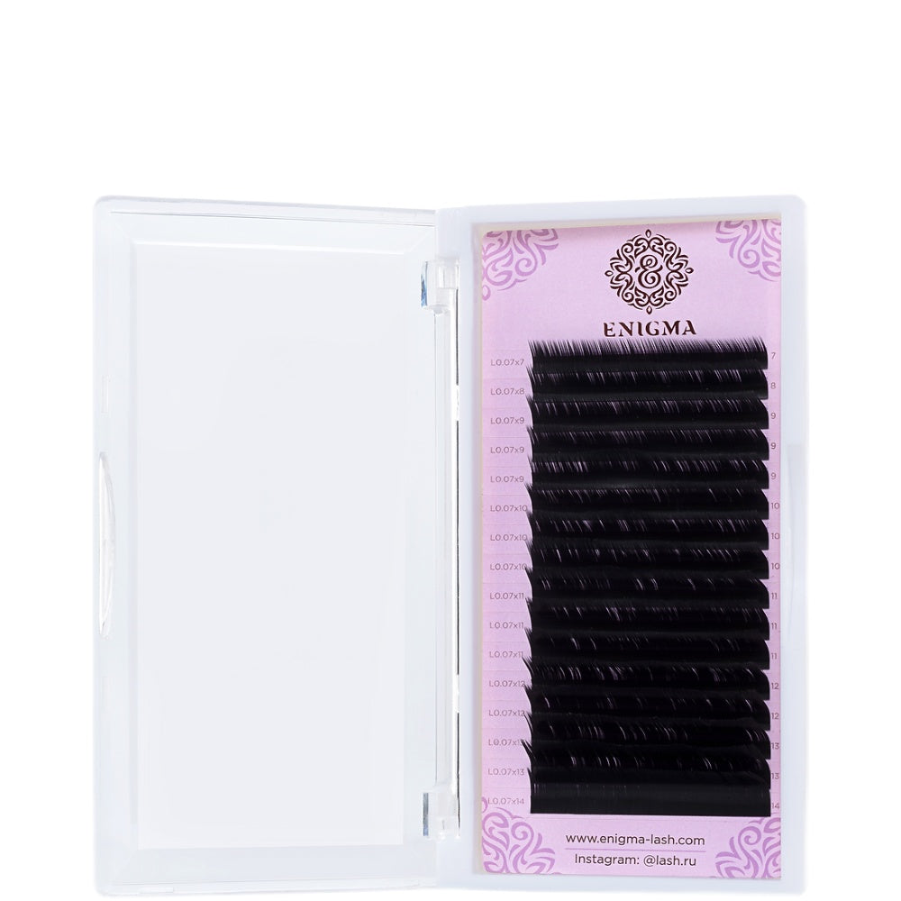 Extension ciglia nere Enigma - 16 linee MIX