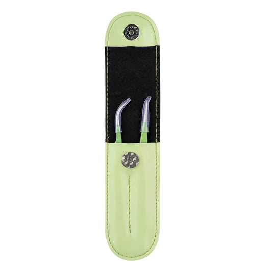 Barbara Eyelash Extension Tweezers Set - "Light Green"