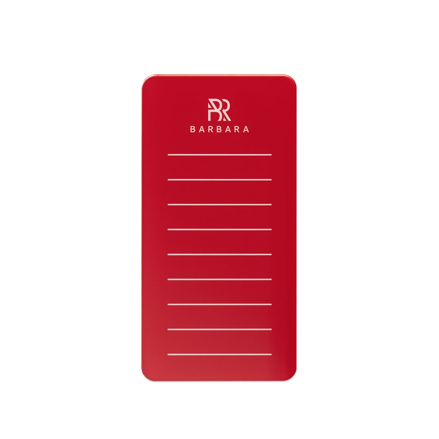 Lashpad rosso Barbara con marcatura 9 linee per lunghezze ciglia