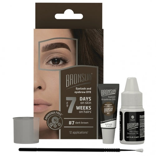 Kit BRONSUN per Tinta Ciglia e Sopracciglia a Casa