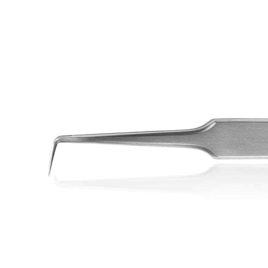 Lovely eyelash extension tweezers - "Г - 7mm Soft" / Angled Tip