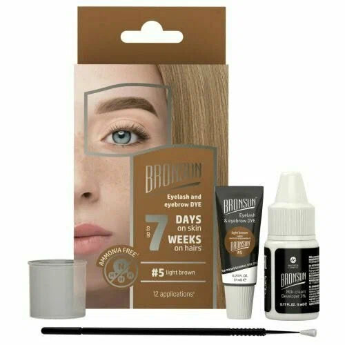 Kit BRONSUN per Tinta Ciglia e Sopracciglia a Casa