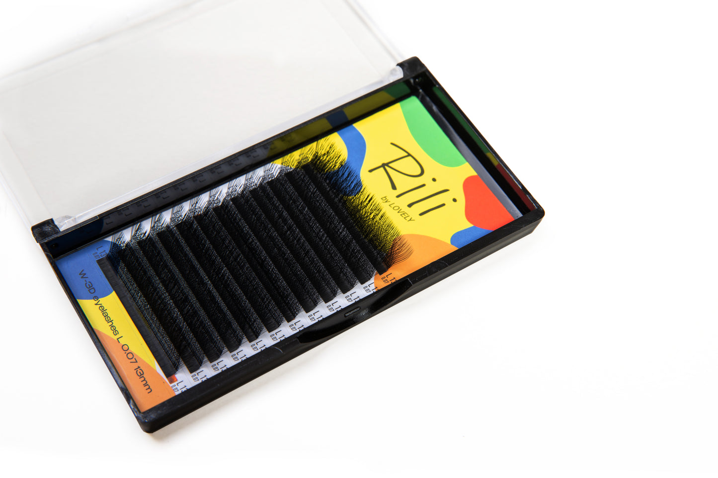 Extension ciglia nere Rili "W-3D" - 12 linee (ventagli pronti)