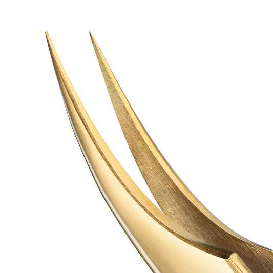 Pinzetta Ultra-Precisa Barbara Serie Gold — Punta Dritta