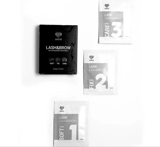 Lovely Set Laminazione Ciglia e Sopracciglia – 3 Composizioni (№1, №2, №3)