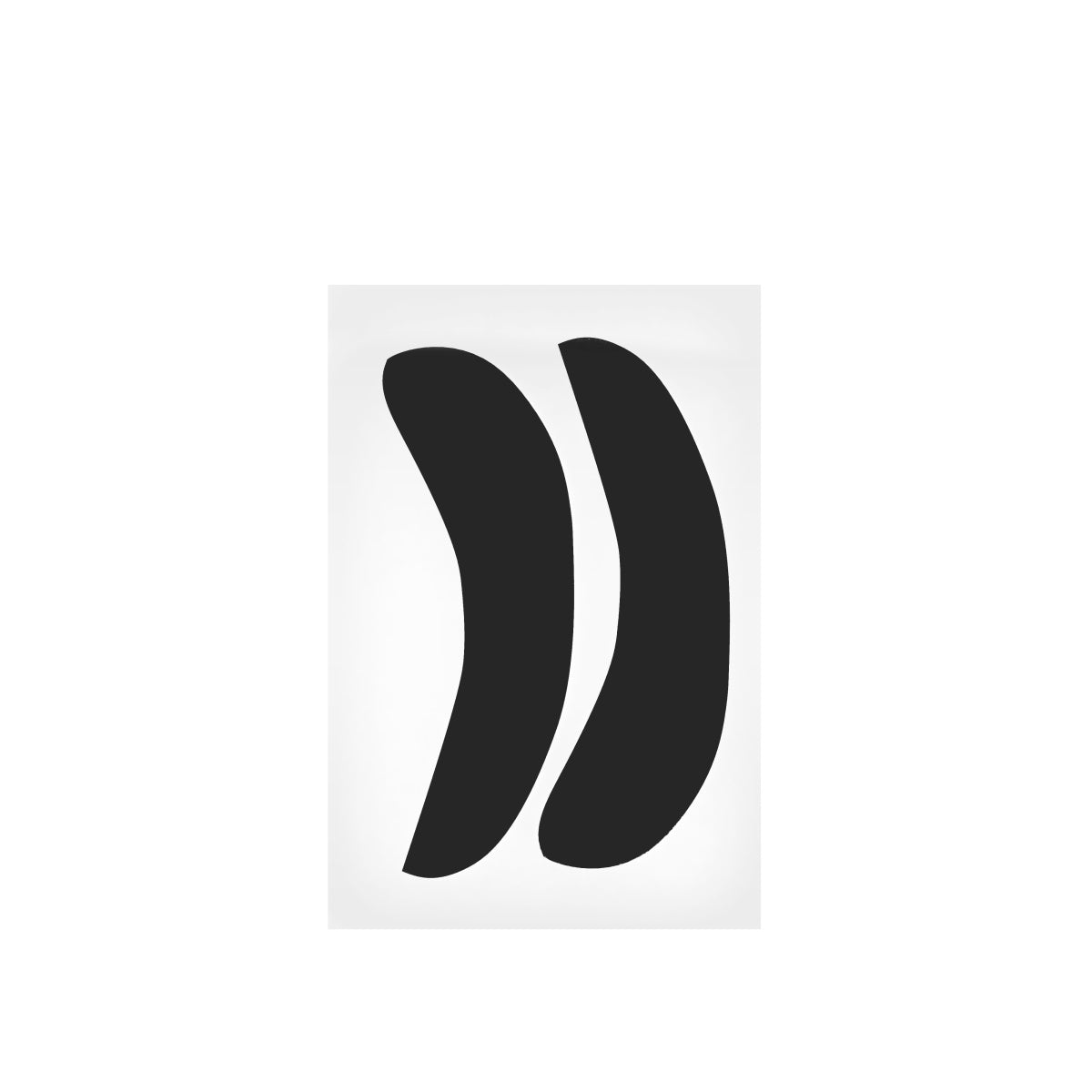 Patch in silicone riutilizzabili neri per ciglia IC FACTORY, 1 paio