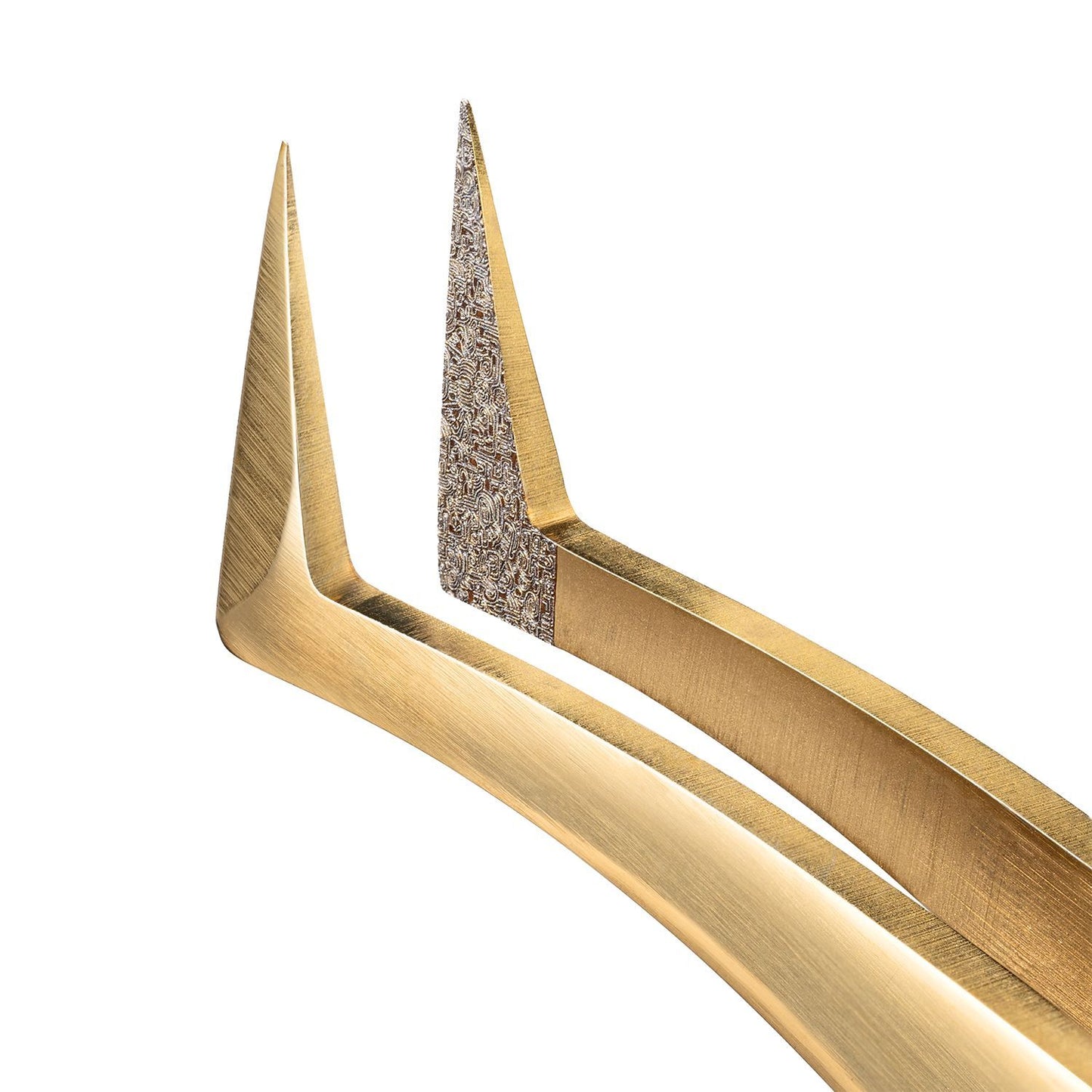 Ultra-Precise Tweezers Barbara Gold Touch Series — Boot Type (Diamond Coating)