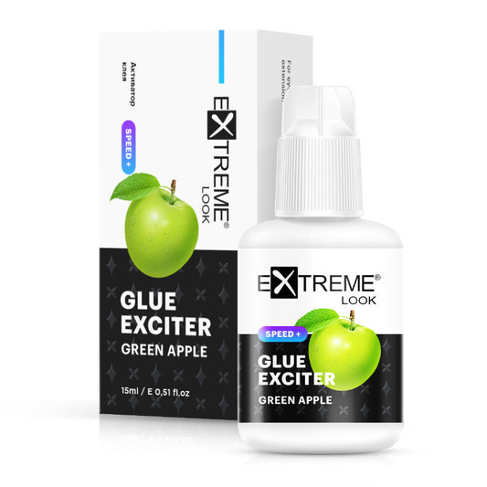 Flacone e scatola dell'acceleratore professionale per colla Apple Exciter Extreme Look per velocizzare l'asciugatura.