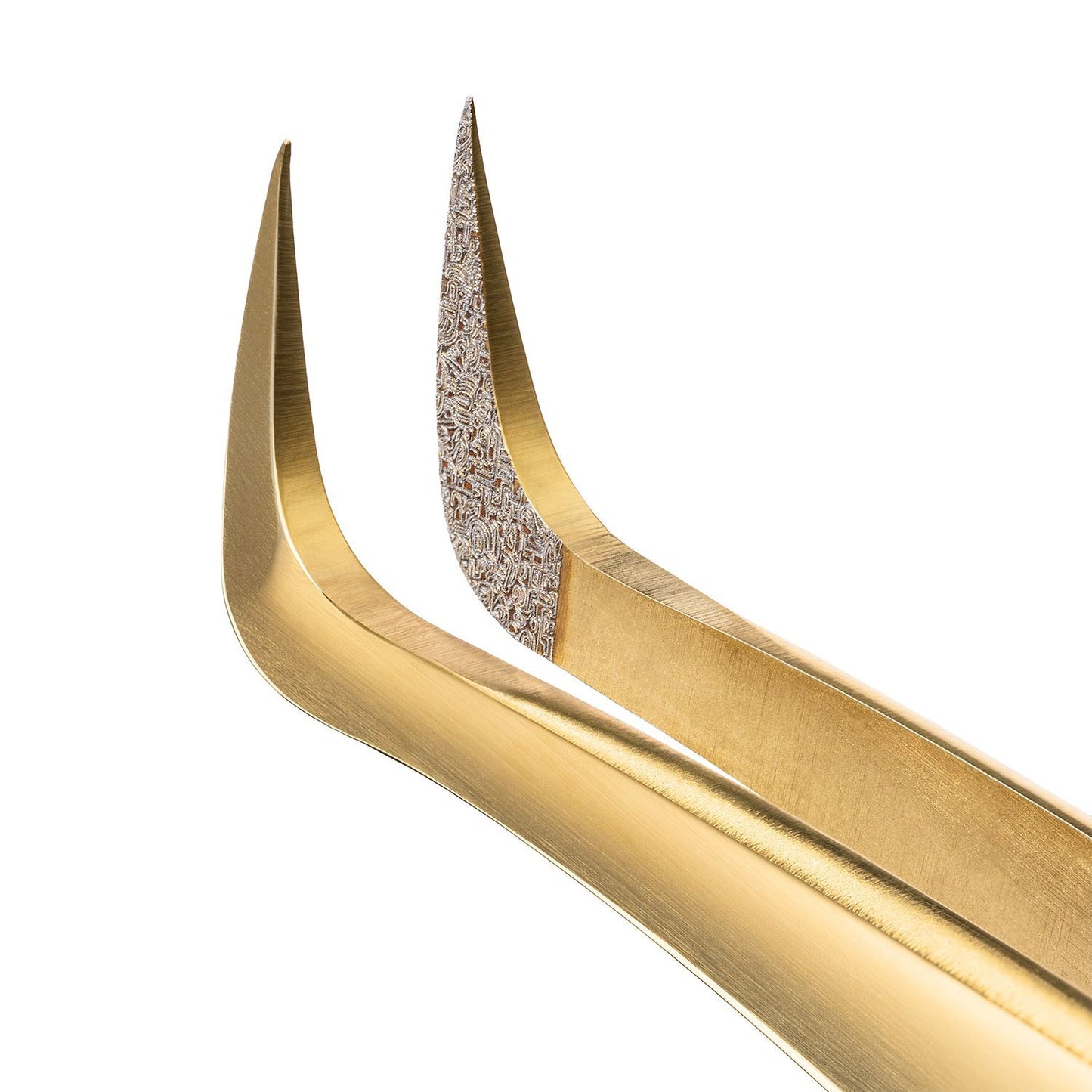 Pinzetta Ultra-Precisa BARBARA Serie Gold Touch — Tipo Stivaletto Tondo (Rivestimento Diamantato)