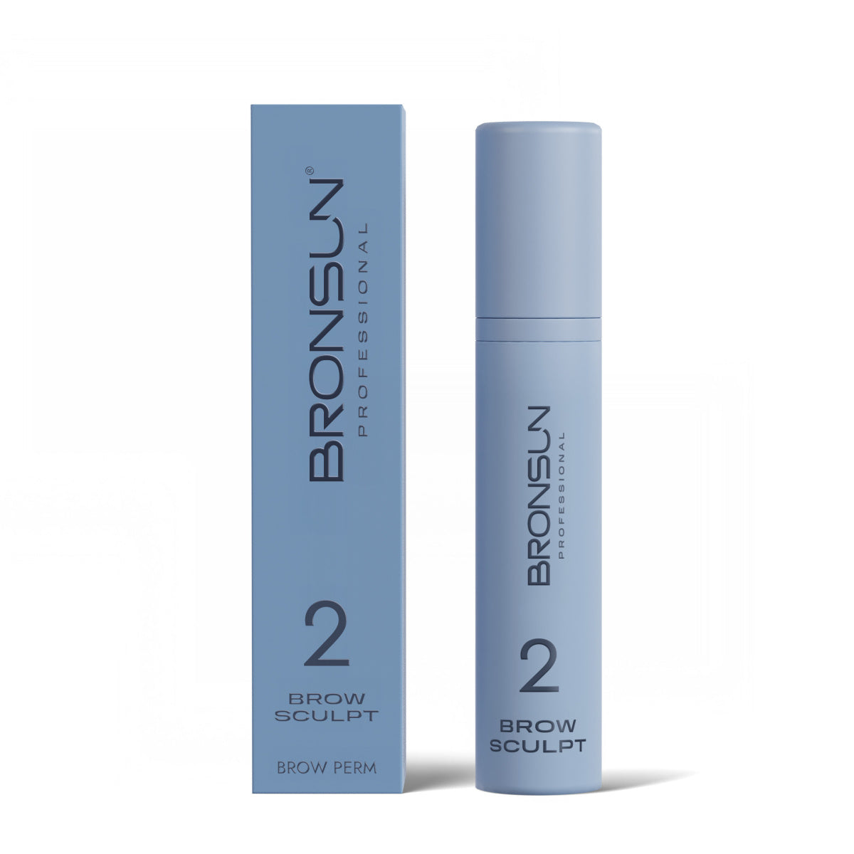 Step 2 laminazione sopracciglia Bronsun Brow Perm Brow Sculpt flacone 10 ml con confezione