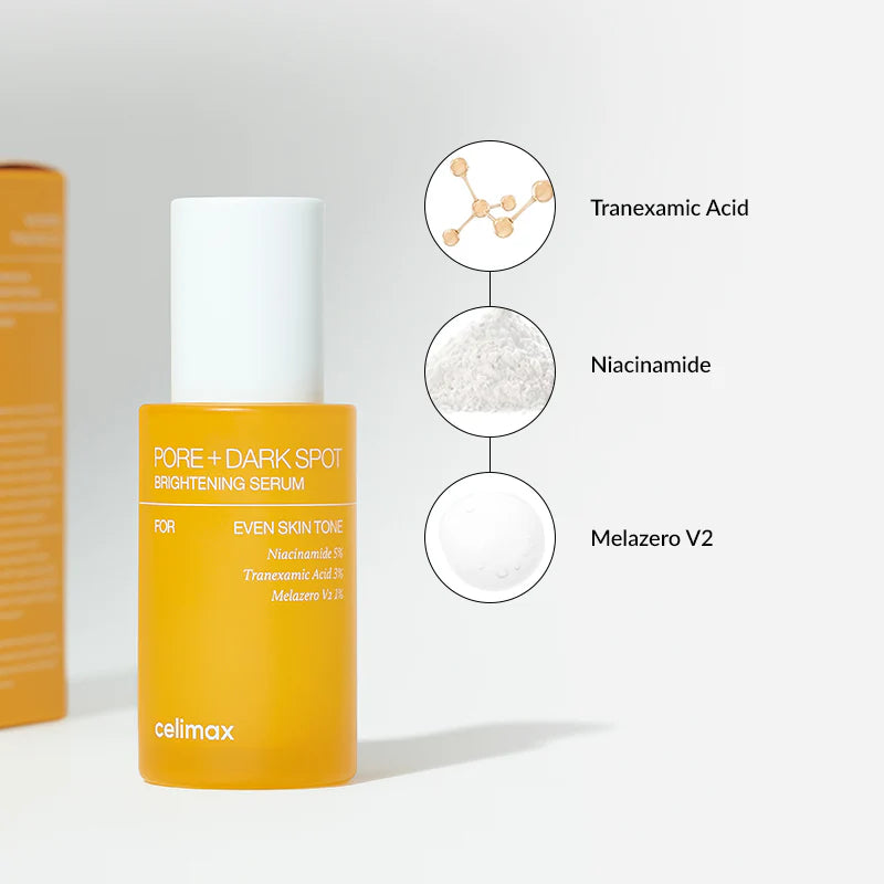 Celimax Pore+Dark Spot Brightening Serum – Face Serum Illuminating, Reduces Dark Spots and Refines Pores