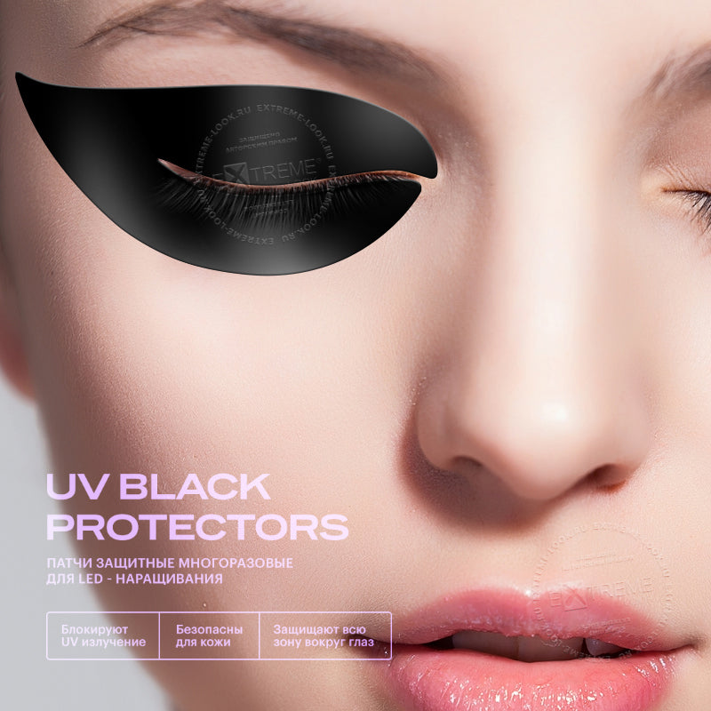 Patch UV neri per extension ciglia “UV Black Protectors” Extreme Look