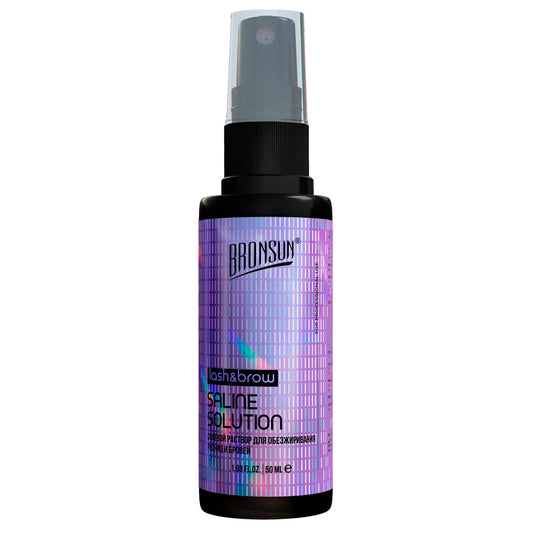 Soluzione salina per sgrassare ciglia e sopracciglia BRONSUN, 50 ml