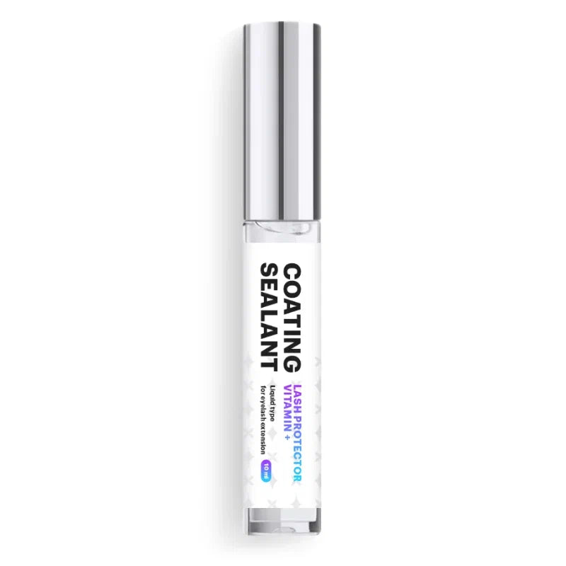 Flacone da 10 ml di fissante trasparente Coating Sealant Vitamin+ per la cura delle extension ciglia.