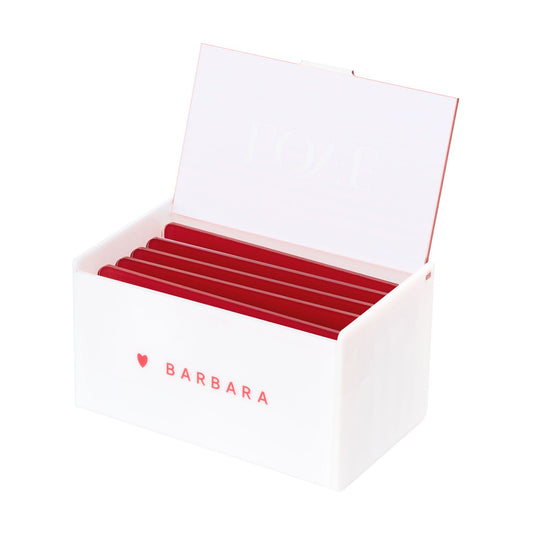 Lashbox professionale Barbara Love aperta con tablet porta ciglia