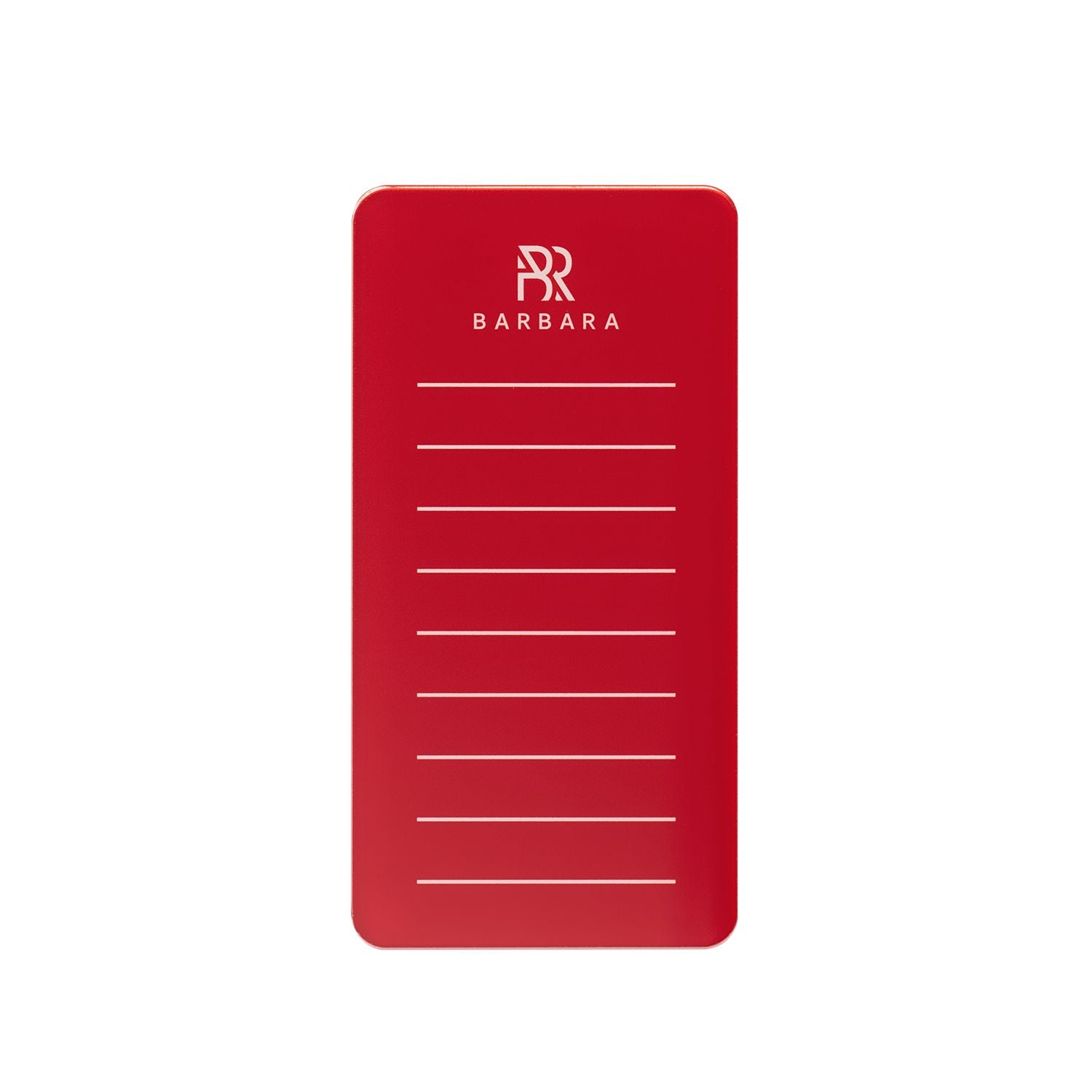 Lashpad rosso Barbara con marcatura 9 linee per lunghezze ciglia