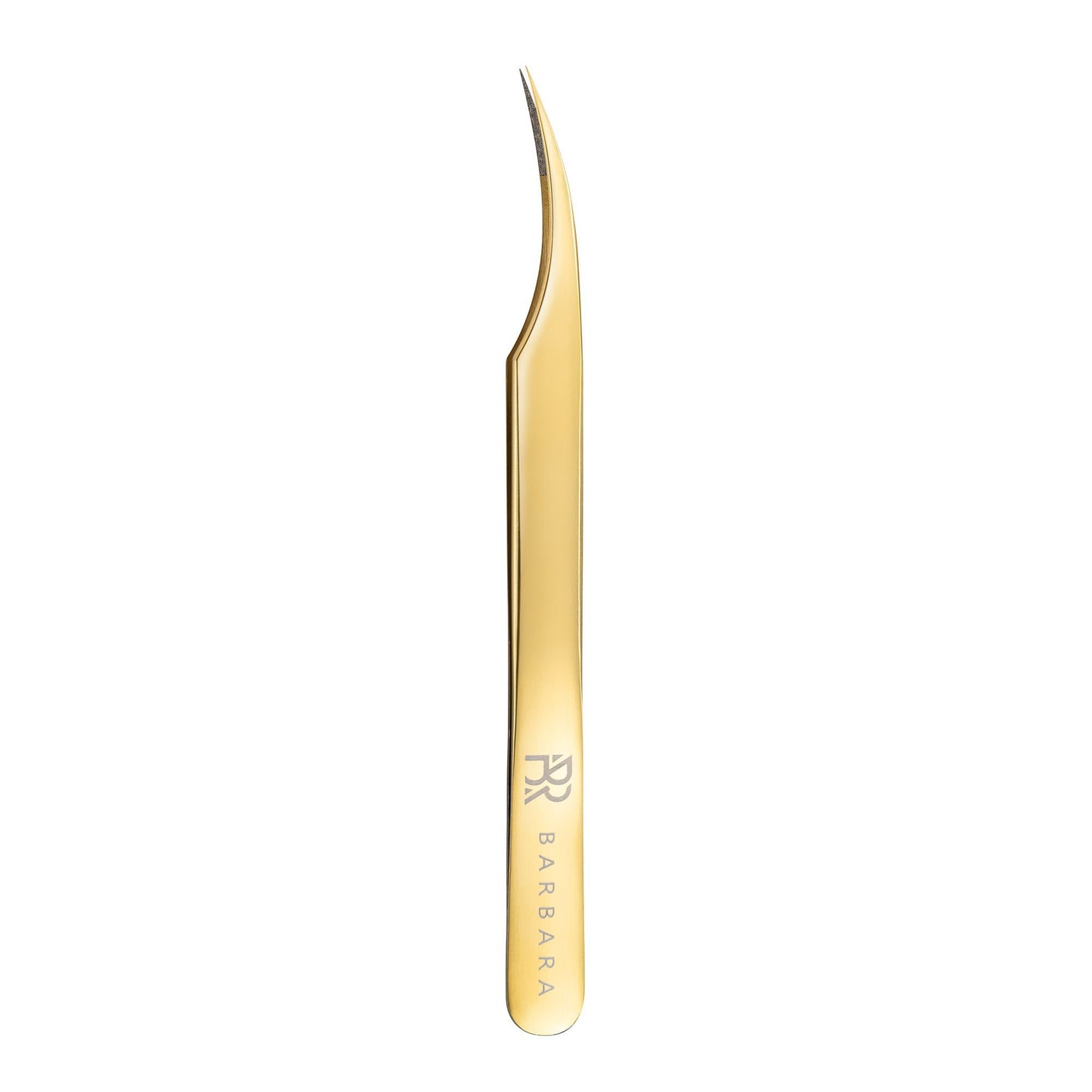 Pinzetta Ultra-Precisa Barbara Serie Gold Touch — Punta Dritta (Rivestimento Diamantato)